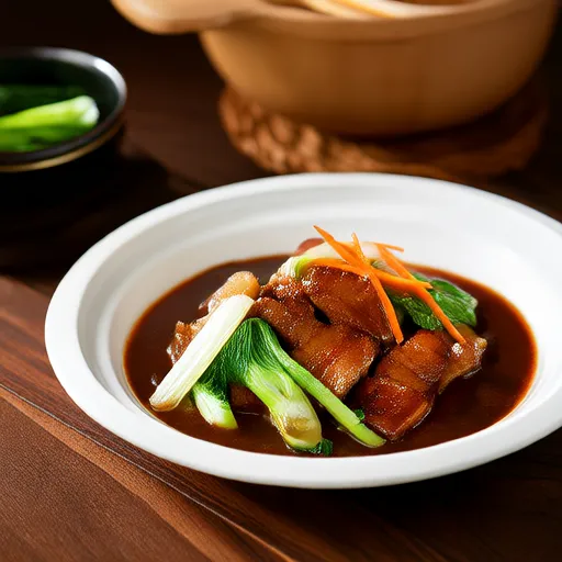 Stir-fried Pork and Bok Choy with Oyster Sauce