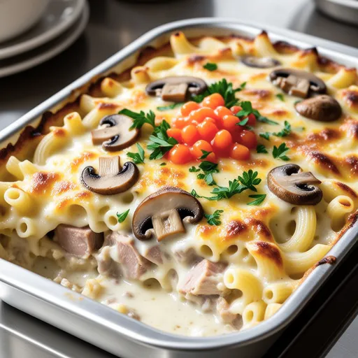 Chicken and Mentaiko Soy Milk Macaroni Gratin