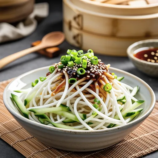 Bean Sprout and Cucumber Wasabi Salad