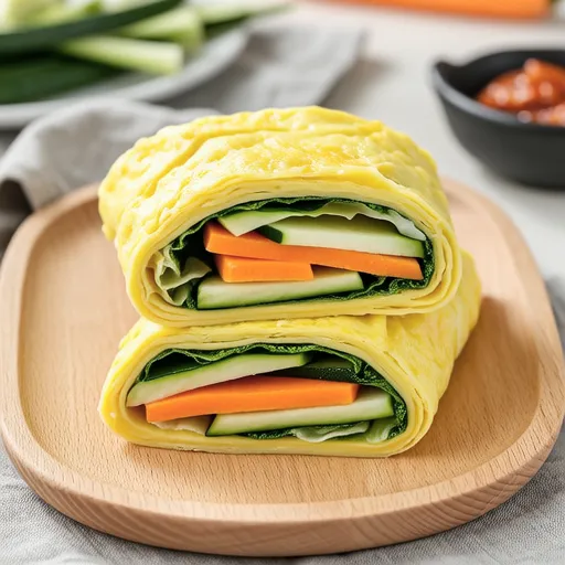 Korean Rolled Omelette (Vegetable Egg Roll)