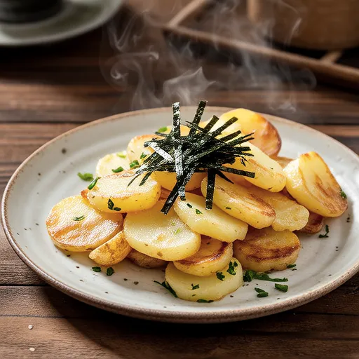 Shirasu and Potato Galette