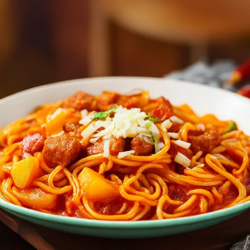 ジャガイモとソーセージのパスタ