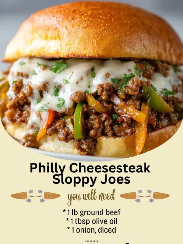 Philly Cheesesteak Sloppy Joes
