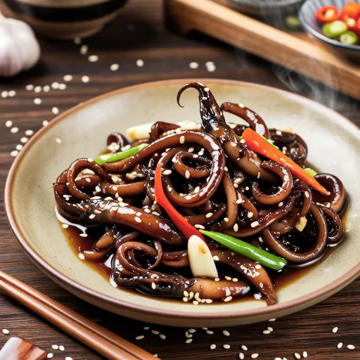 Squid Braised in Soy Sauce