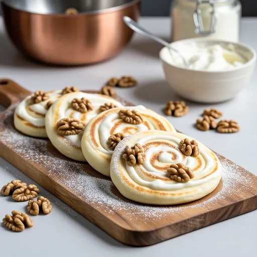 Cream Cheese and Walnut Flatbread