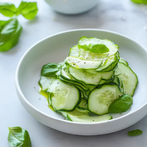 Salada Refrescante de Pepino