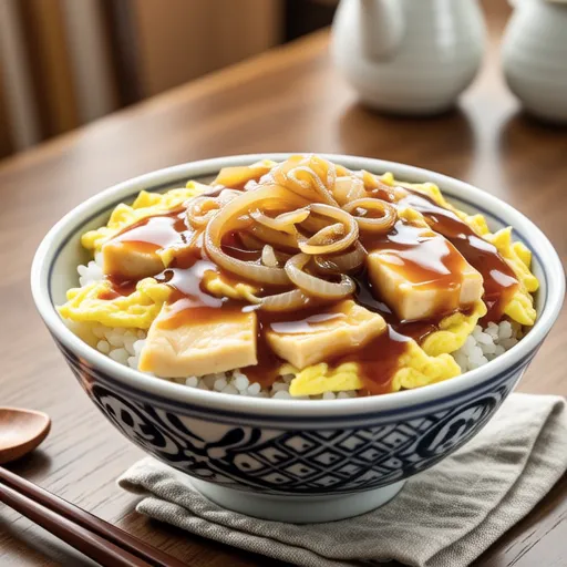 Spam Donburi with Soft Egg