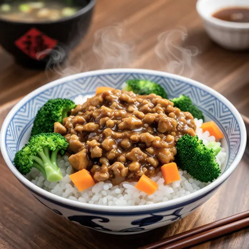 Broccoli Soboro Ankake Donburi