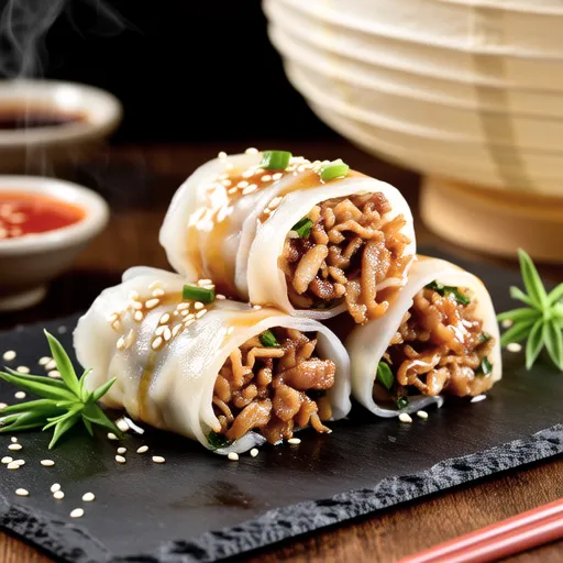 Nori Wrapped Pork Rolls