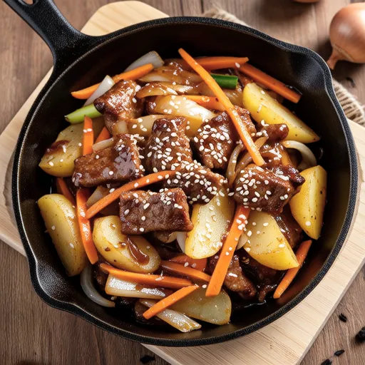 Ham and Potato Stir-fry