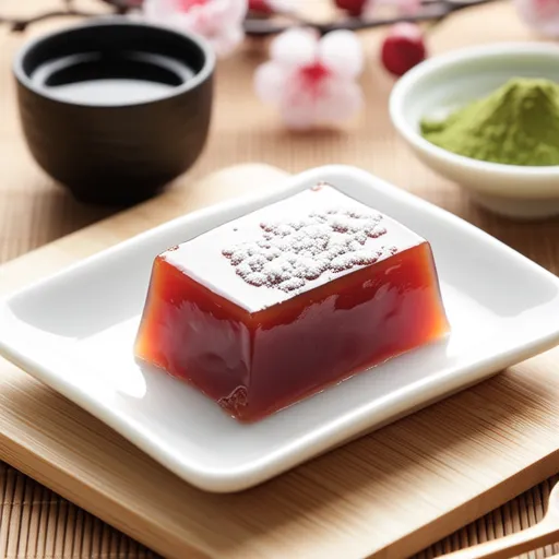 Homemade Sweet Red Bean Jelly (Yokan)