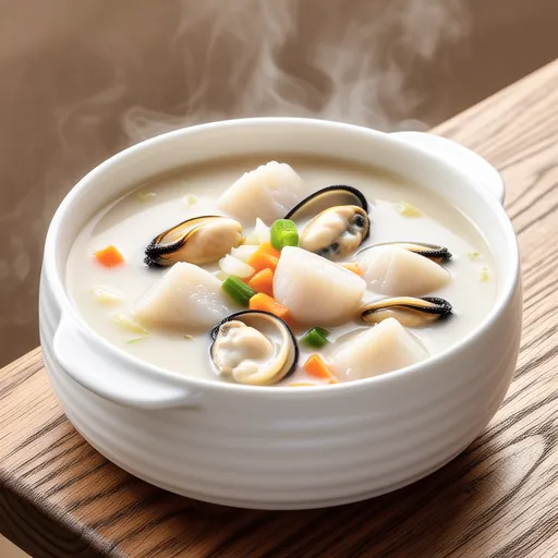 Scallop and Cauliflower Clam Chowder