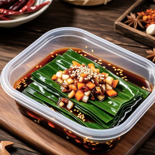 Microwave Steamed Perilla Leaves