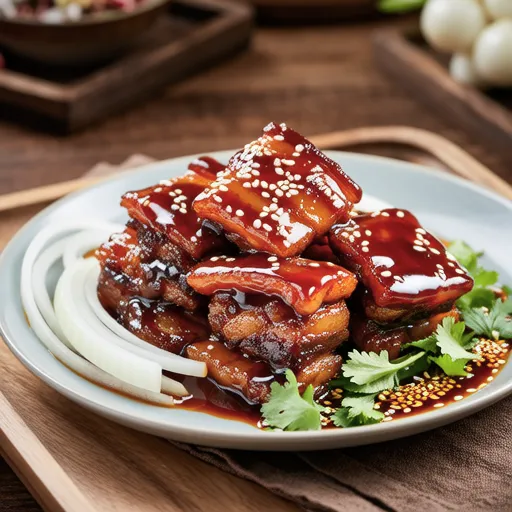 Air Fryer Gochujang Pork Belly with Coriander Salad