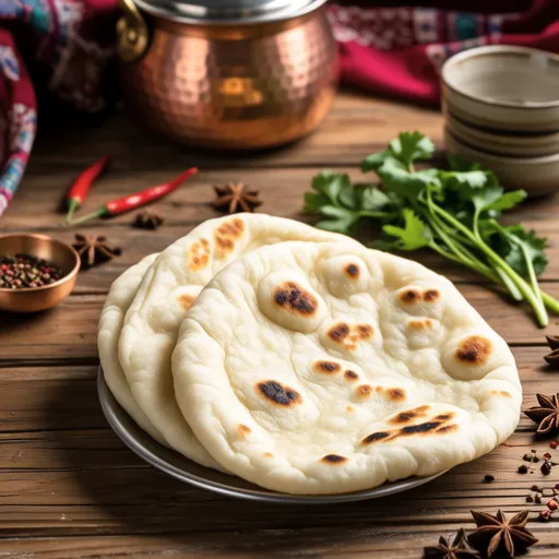 Ghost-shaped Indian Naan (No Oven)