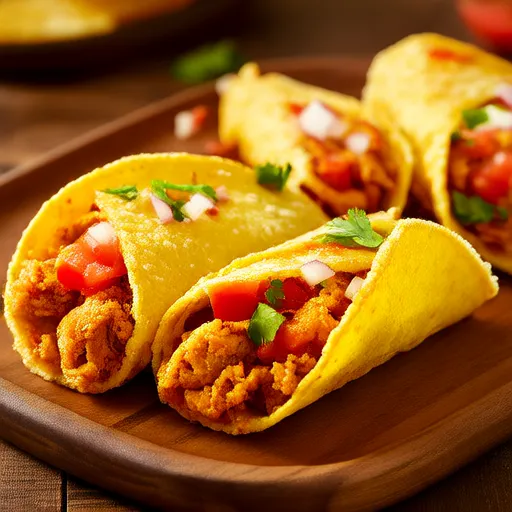 Tacos de frango mexicanos