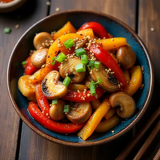 Stir-fried King Oyster Mushrooms