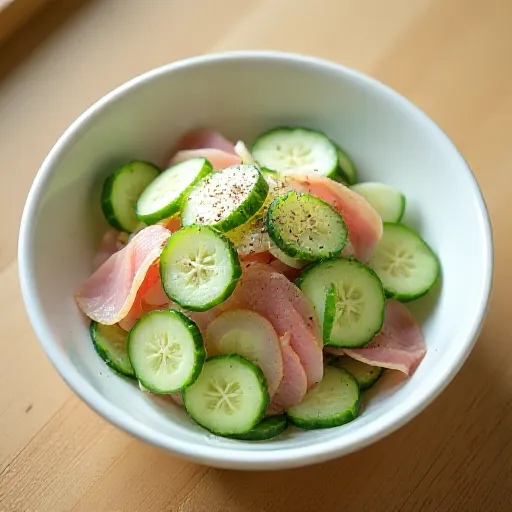 Cucumber and Ham Salad