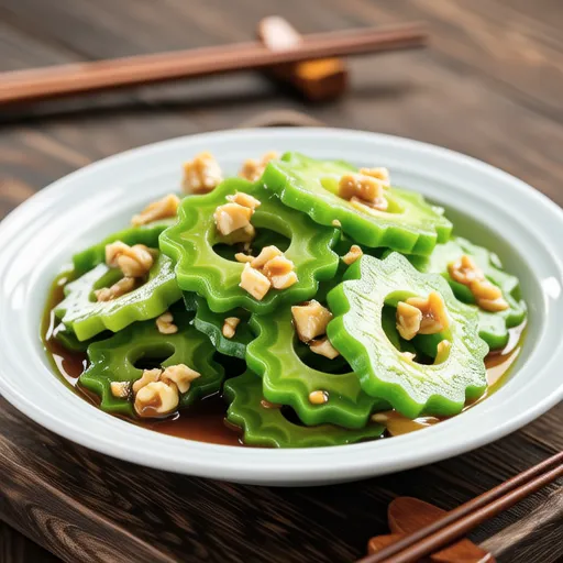 Goya Stir-fry with Bonito Flakes