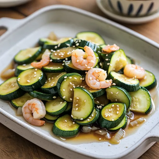 Stir-fried Zucchini with Fermented Shrimp