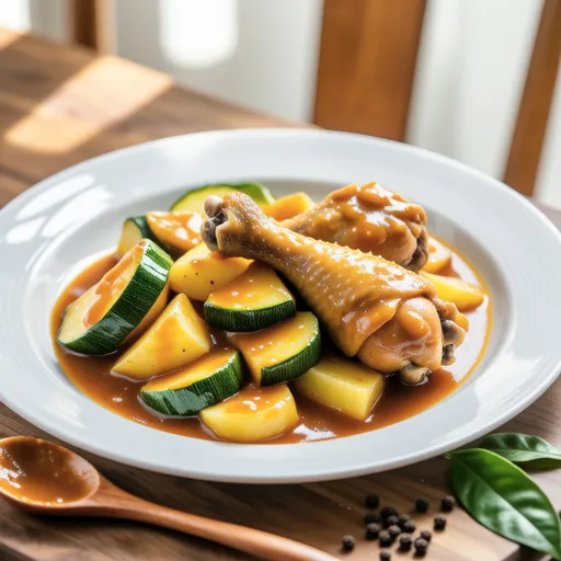 Zucchini and Chicken Curry Stir-fry