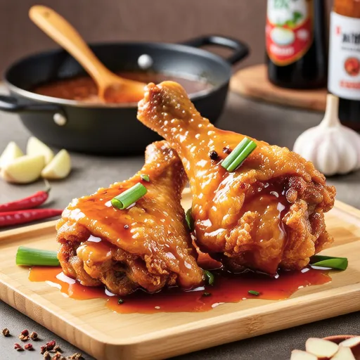 Chicken Thigh Deep-Fried with Soup Sauce