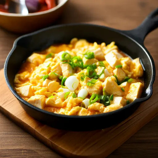Tofu sauté aux œufs
