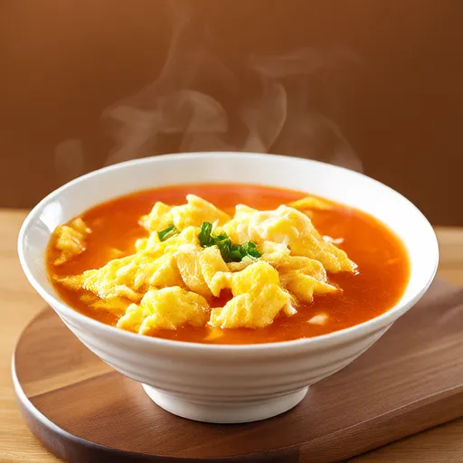 Zuppa di pomodoro e uova
