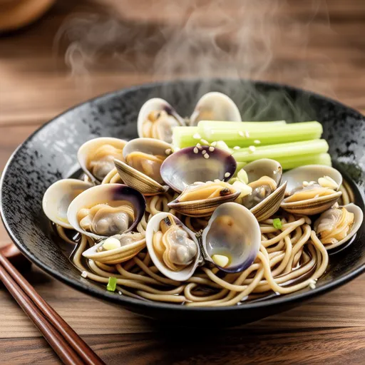 Asian Steamed Clams with Vermicelli