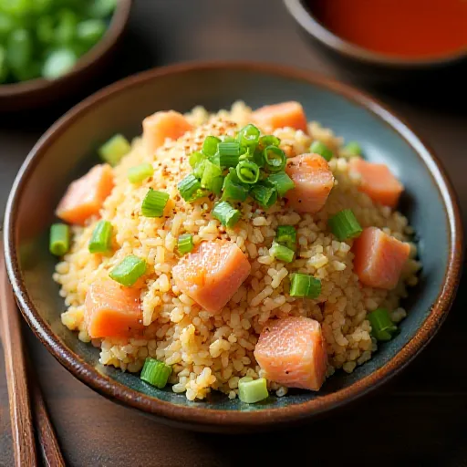 Salmon Flake Fried Rice