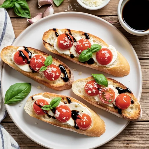 Tomato Bruschetta with Basil Aroma