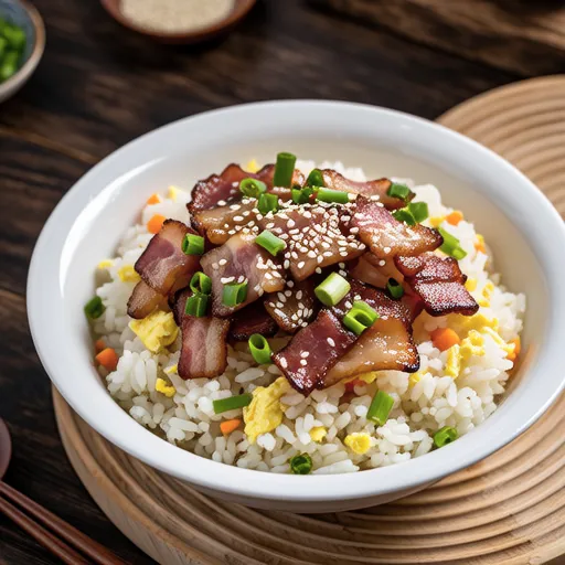 Bacon and Green Onion Fried Rice