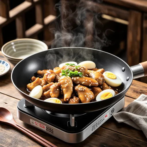 Chicken and Egg Stir-fry with Ginger Onion Sauce