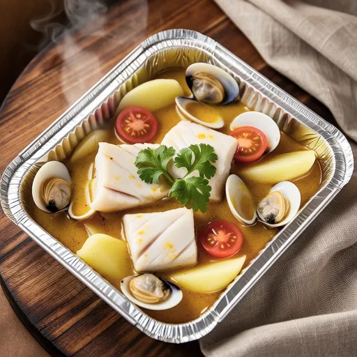 Cod and Clam Curry Foil Bake