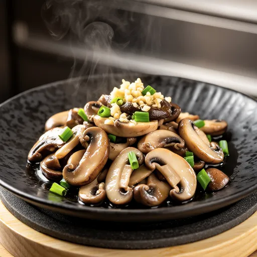 Sauteed King Oyster Mushroom Side Dish