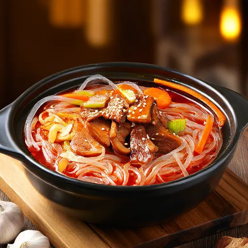 Hotpot Glass Noodles with Beef Bulgogi