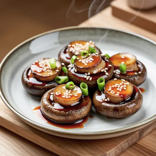 Grilled King Oyster Mushrooms with Gochujang Sauce