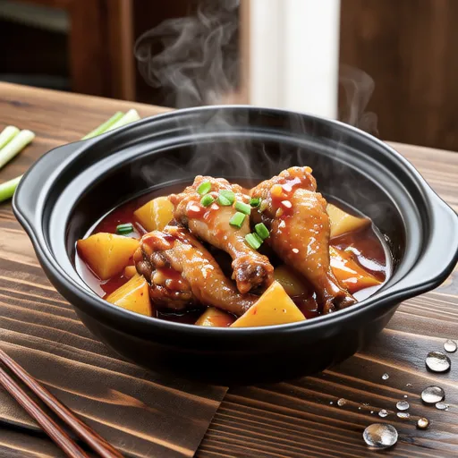 Spicy Braised Daikon and Chicken