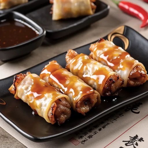 Konjac Pork Rolls Teriyaki