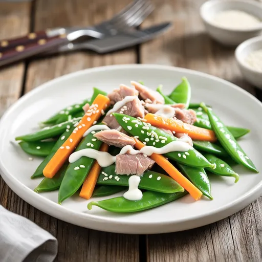 Snap Pea Tuna Mayo Salad