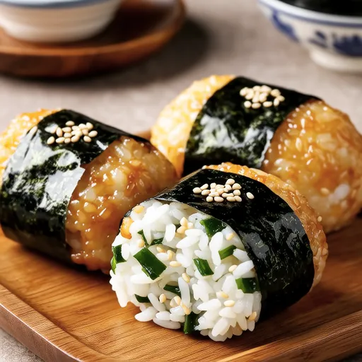 Shirasu Grilled Rice Balls