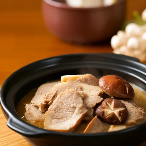 Pork and Shimeji Mushroom Simmered Dish