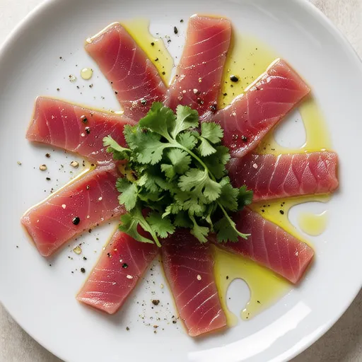 Tuna Carpaccio with Fish Sauce Flavor