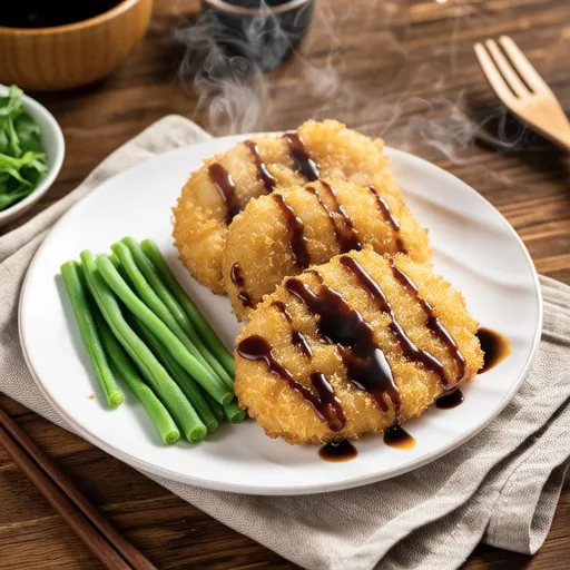 Chicken Breast and Bamboo Shoots Fritters