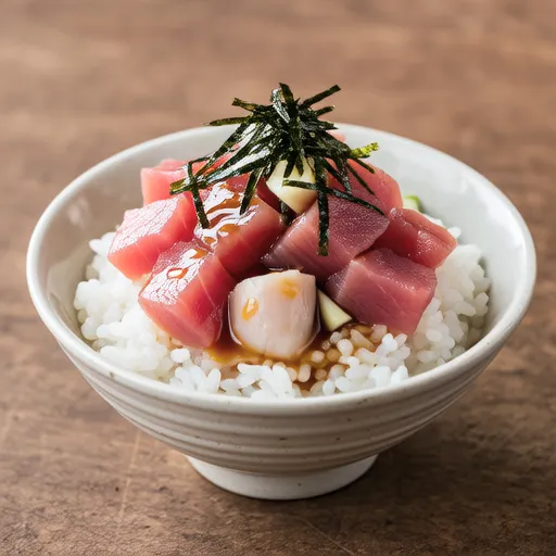Tuna and Whitebait Wasabi Soy Sauce Rice Bowl
