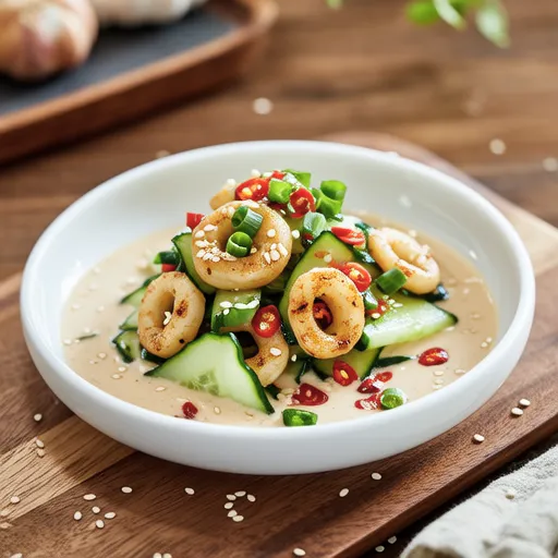 Chikuwa and Cucumber with Mentaiko Mayo