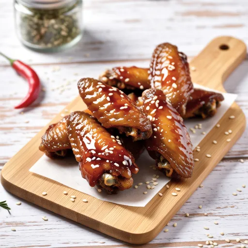 Air Fryer Chicken Wings with Soy Sauce and Herb Salt