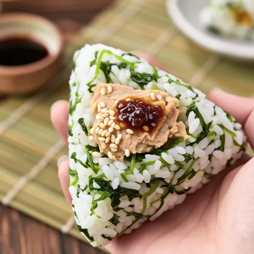 Nanohana and Tuna Rice Ball