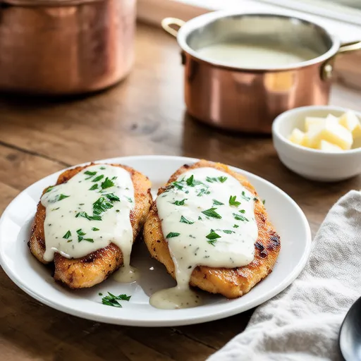 Chicken Sauté with Cheese Cream Sauce