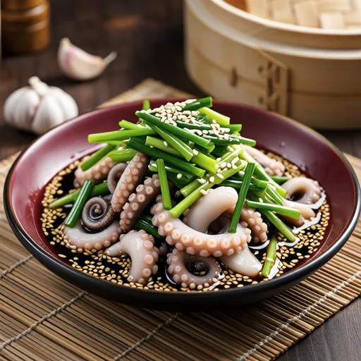 Octopus and Garlic Chives Chinese Salad